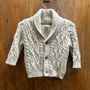Cozy Cream Cable Knit Kids Cardigan